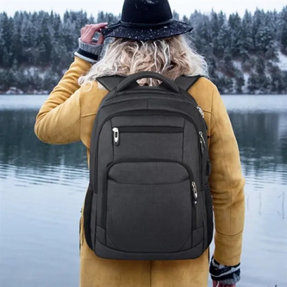 35L Multi-Compartment Laptop Backpack with USB Port