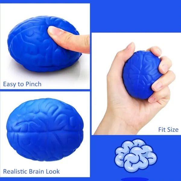 Brain-Shaped Stress Ball for Cognitive Relief