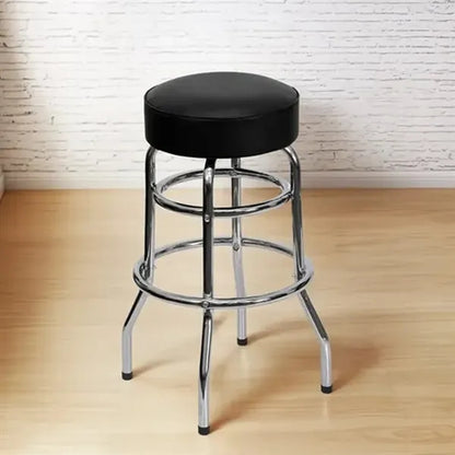 High Quality Padded Swivel Bar Stool Chrome Base