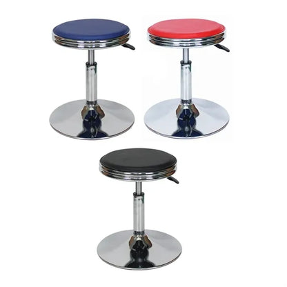 Adjustable Swivel Bar Stool with Chrome Base