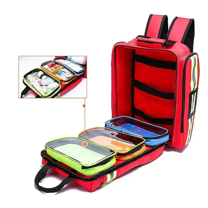Emergency Medical Backpack with Reflective Stripes