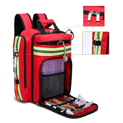 Emergency Medical Backpack with Reflective Stripes