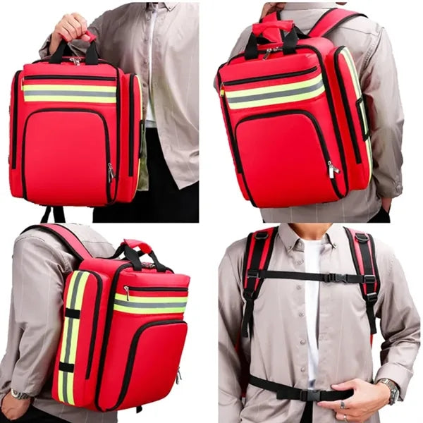 Emergency Medical Backpack with Reflective Stripes