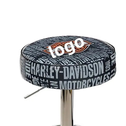 Customizable Padded Bar Stool with Chrome Base