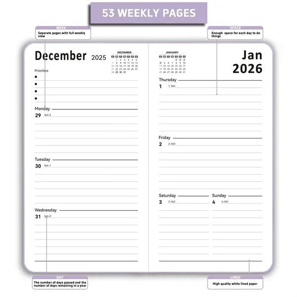2026 Pocket Planner Notebook