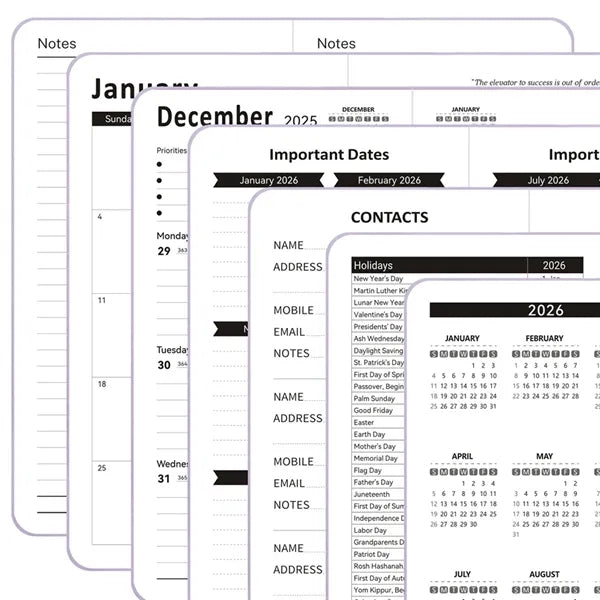 2026 Pocket Planner Notebook
