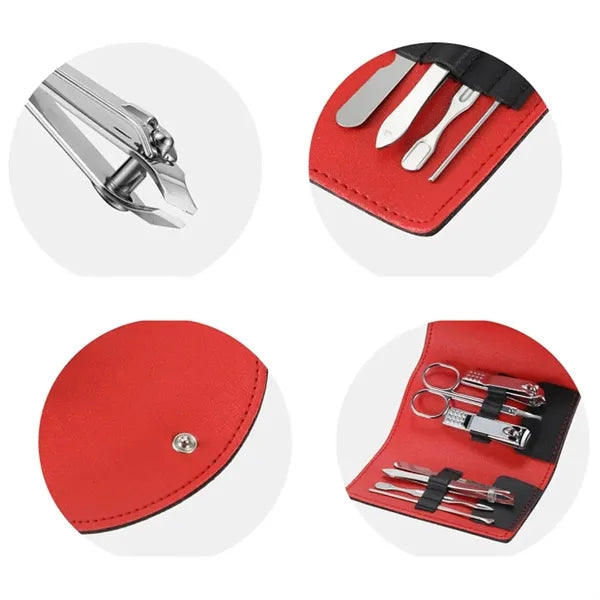 Portable Manicure Pedicure Travel Kit with Case