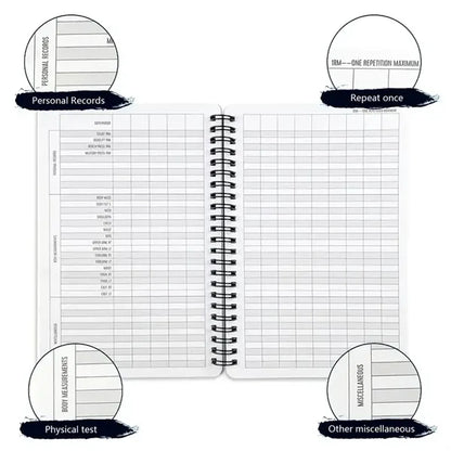 A5 Fitness Journal Spiral Coil Notebook