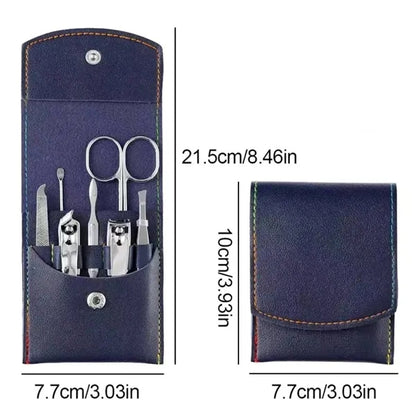 Portable Manicure Pedicure Travel Kit with Case