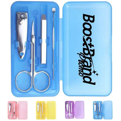 Mini Travel Manicure Set in Translucent Case