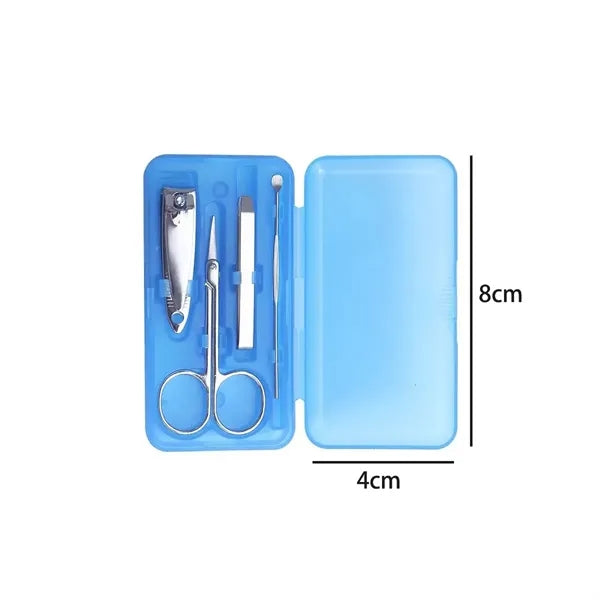 Mini Travel Manicure Set in Translucent Case