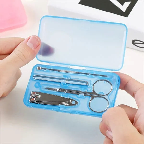Mini Travel Manicure Set in Translucent Case
