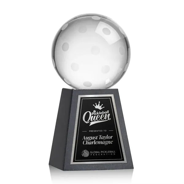 Pickleball Award on Tall Marble Base