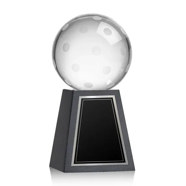 Pickleball Award on Tall Marble Base