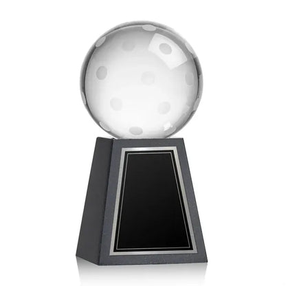 Pickleball Award on Tall Marble Base