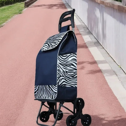 35L Foldable Shopping Cart with Stair Climbing Wheels