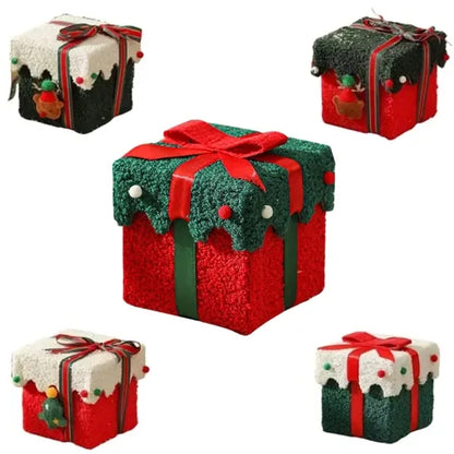 Fleece-covered Thickened Christmas Gift Box