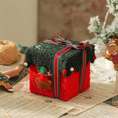 Fleece-covered Thickened Christmas Gift Box