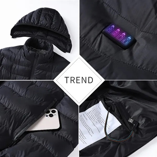 Intelligent heating cotton clothing