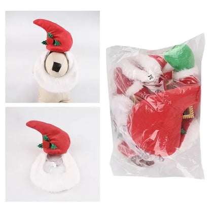 Funny pet Xmas upright clothes