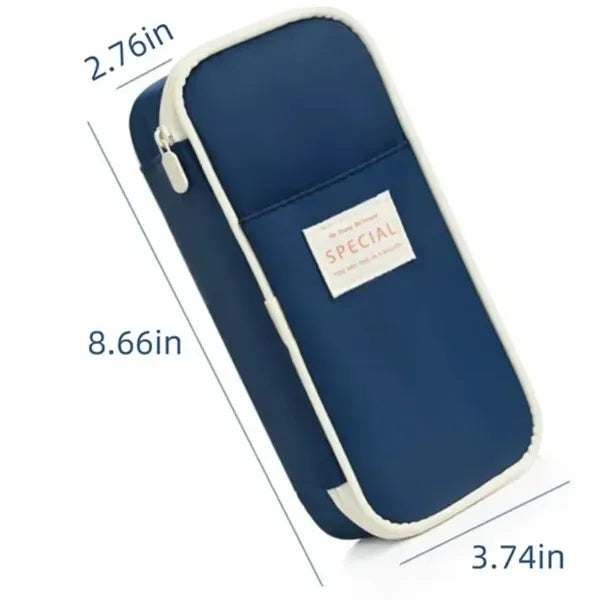 Customized Solid Color Large Capacity Pencil Case