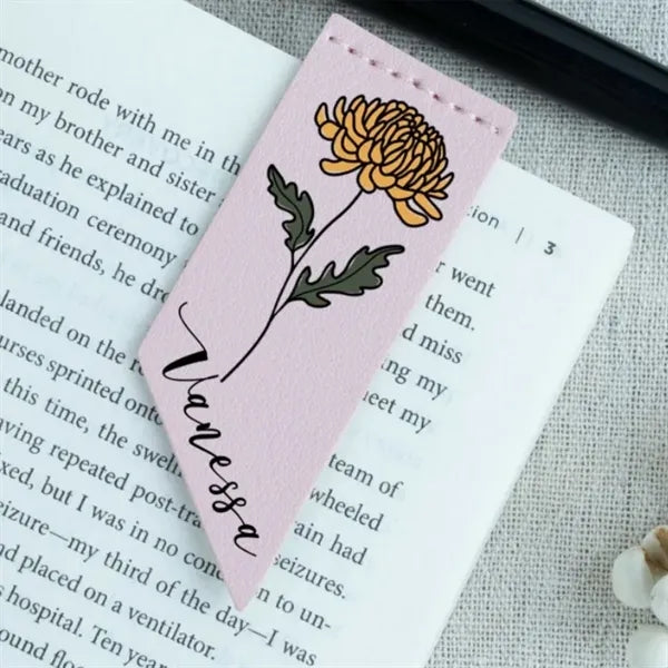 Leather Bookmark Corner Marker Clip Read Sign