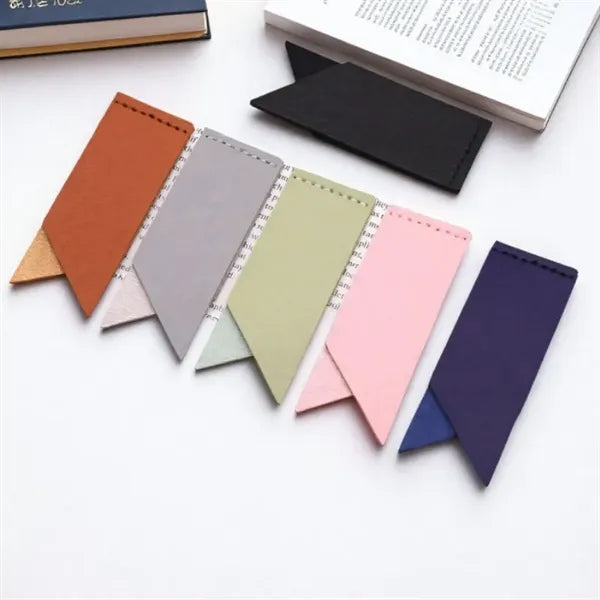 Leather Bookmark Corner Marker Clip Read Sign