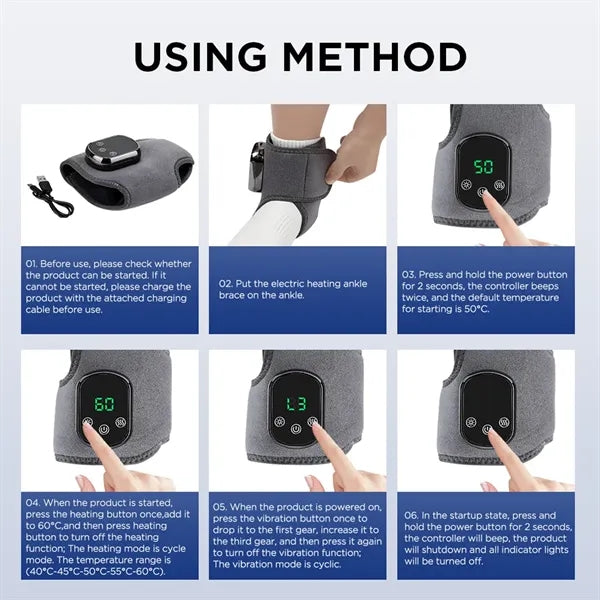 Rechargeable plush foot warmer for home/office