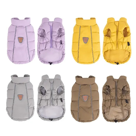 Thick, warm, sleeveless dog bread suits