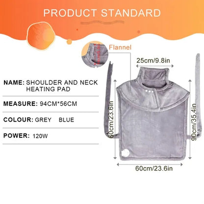 Electric heating shawl for upper body