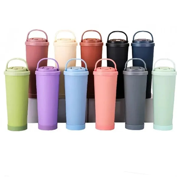 28 oz Insulated Ceramic Lined Tumbler with Lid and Straw