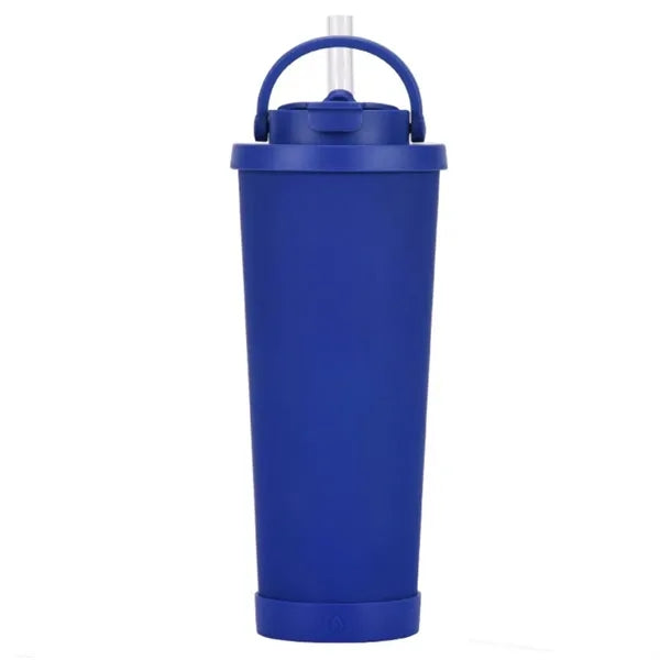 28 oz Insulated Ceramic Lined Tumbler with Lid and Straw
