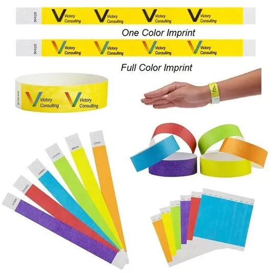 Colorful Tyvek Wristband Bracelets
