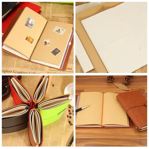 Classic Leather Cover Travel Journa