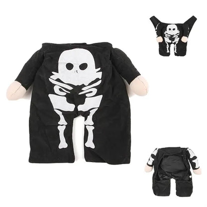 Halloween dog skeleton costumes