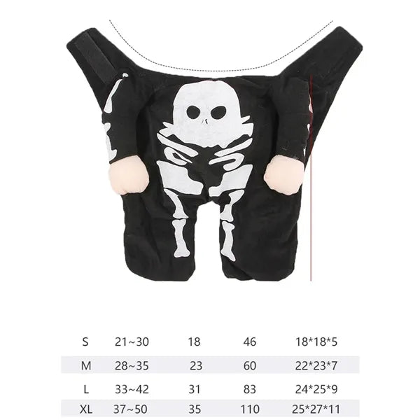 Halloween dog skeleton costumes