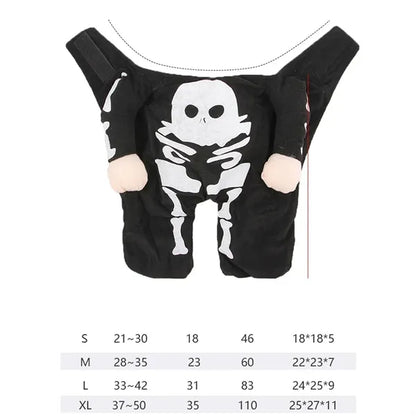 Halloween dog skeleton costumes