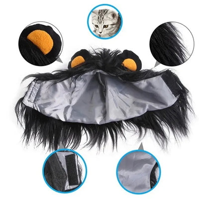 Funny Pet Wig Hat