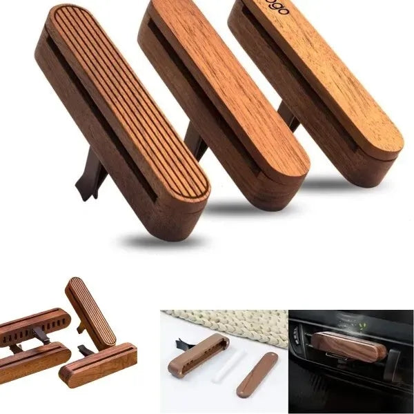 Ventscent Wood Car Air Freshener With Scent Diffuser