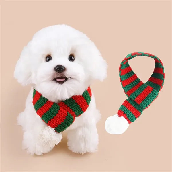 Christmas cat and dog scarves