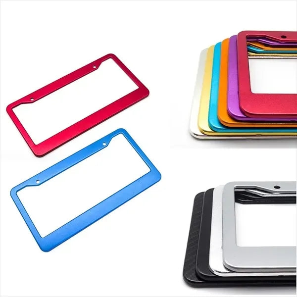 Custom Shaped Aluminum Alloy 3-D License Plate Frames