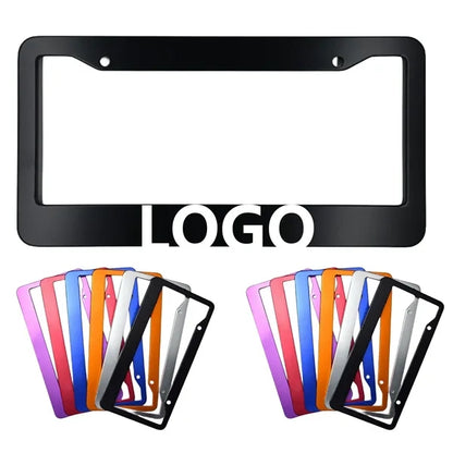 Custom Shaped Aluminum Alloy 3-D License Plate Frames