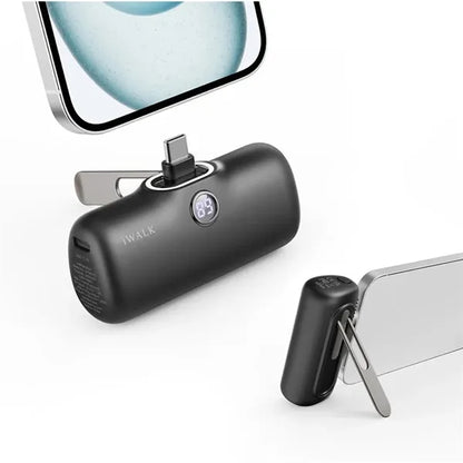 Portable Charger Power Bank With Foldable Metal Stand
