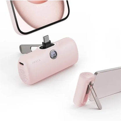 Portable Charger Power Bank With Foldable Metal Stand
