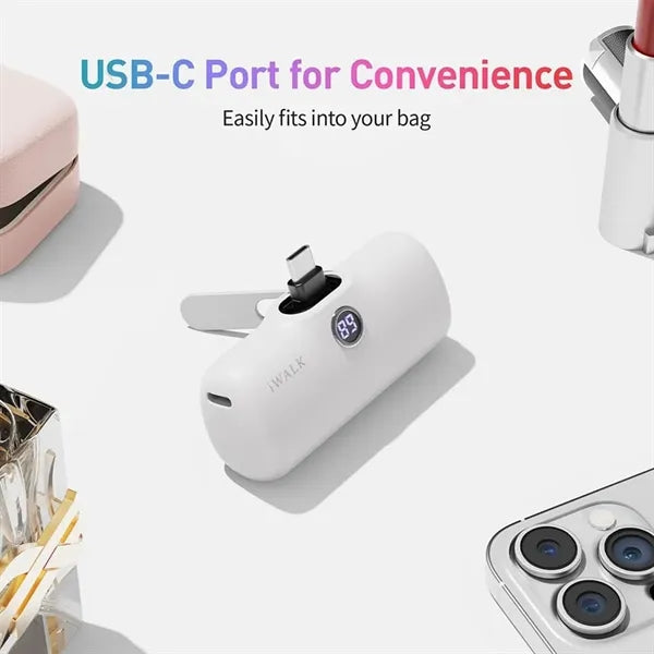 Portable Charger Power Bank With Foldable Metal Stand