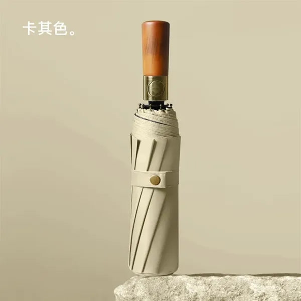 Umbrella With Wood Handle