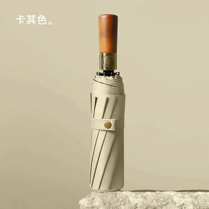 Umbrella With Wood Handle