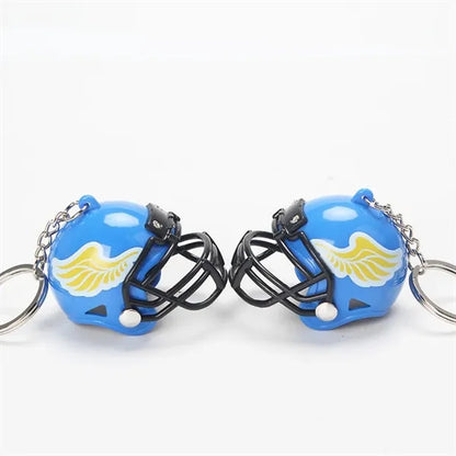 Mini Football Helmet Keychain