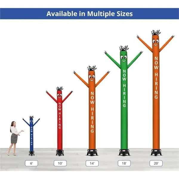 Now Hiring Inflatable Tube Man - 20ft Graphic only