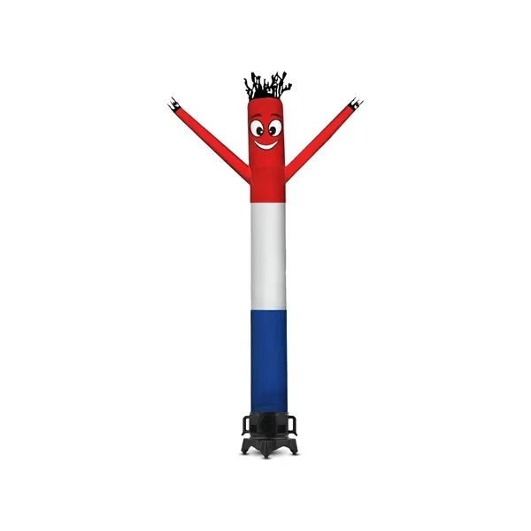 Red White Blue Inflatable Tube Man with blower